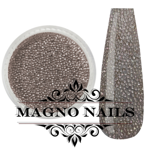 Nail Art Glasperlen - Glas Beads - braun Nägel Nail art Nailart Nageldesign Nagel